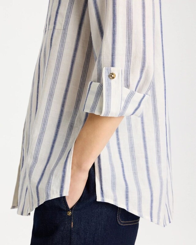 Linen-Cotton Utility Tunic - image 4